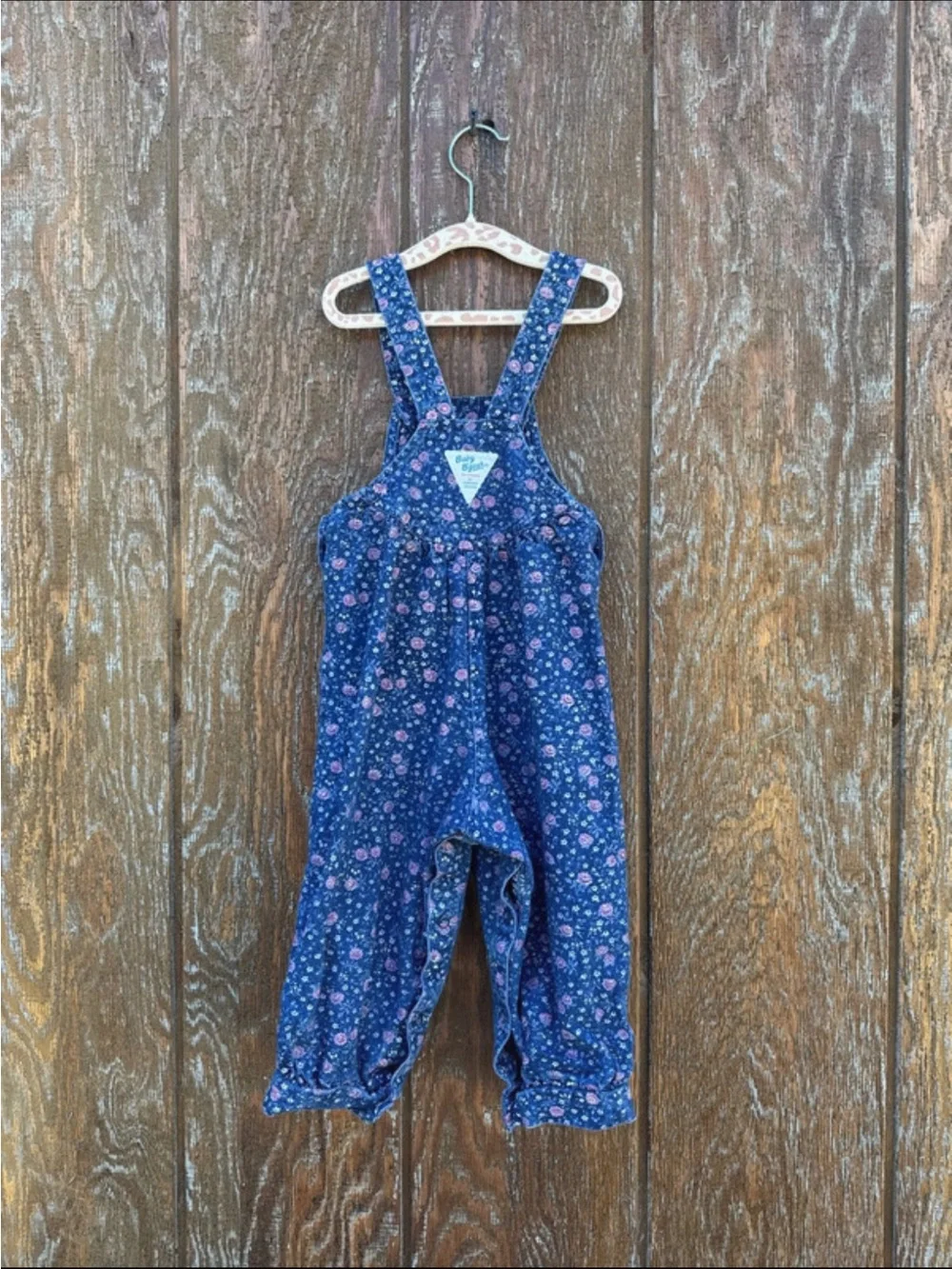 Rare Pink Tag Vintage Oshkosh Rose Overalls